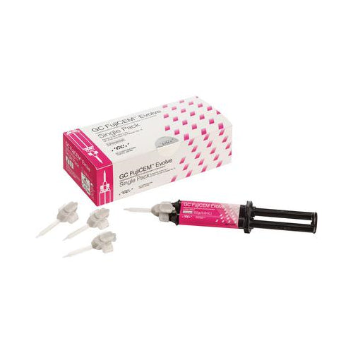 GC 012951 FujiCEM Evolve Glass Ionomer Dental Cement Single Pack 012948 GC 012951 FujiCEM Evolve Glass Ionomer Dental Cement Single Pack 012948